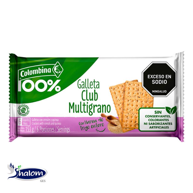 Galleta Colombina Club Multigrano *153Grs