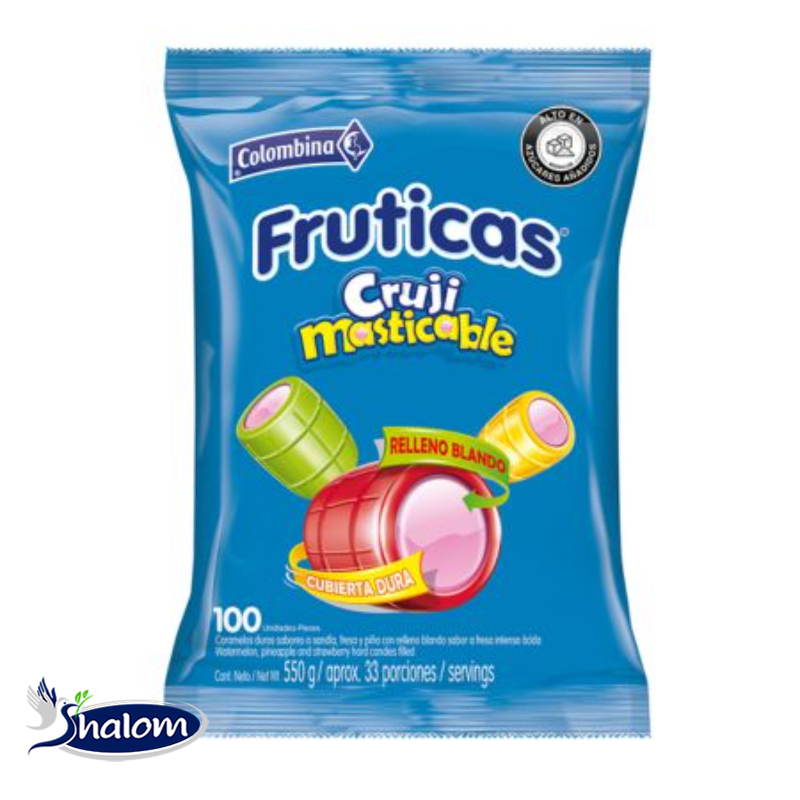 Dulce Fruticas Cruji Masticables *100Un