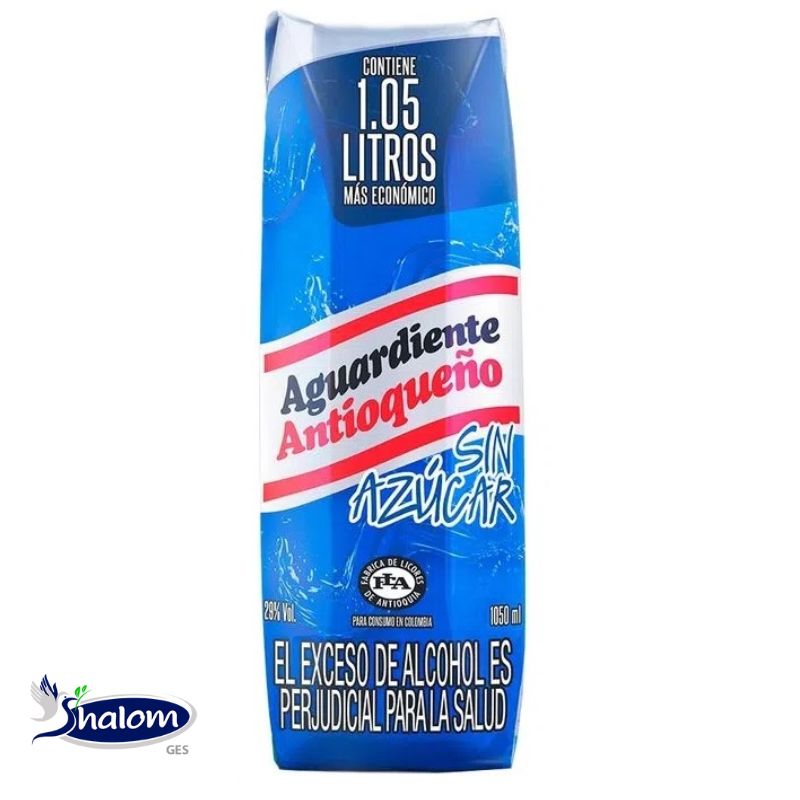 Aguardiente Antioqueño Azul Sin Azucar Tetra  *1050Ml
