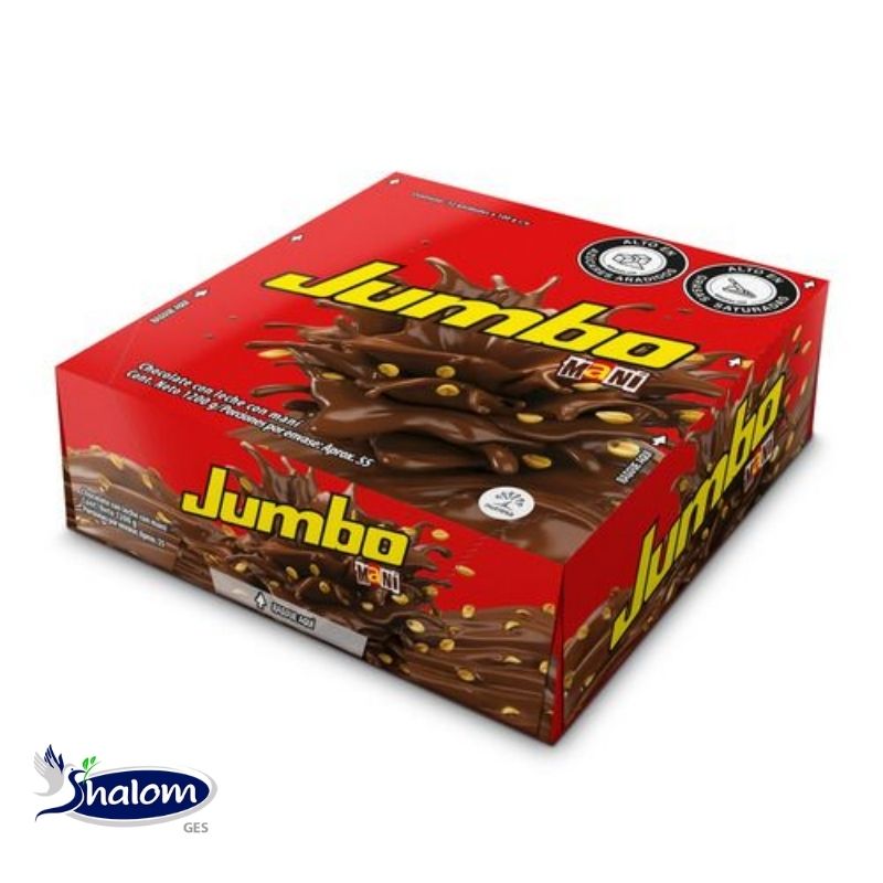 CHOCOLATINA CON MANI JUMBO JET X90GR - CAJAX12