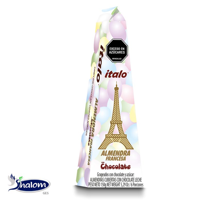 Almendra Francesa  Italo Cub Chocolate Torre *150Gr