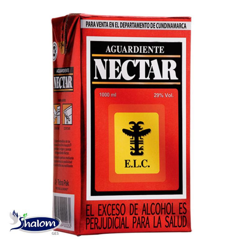 Aguardiente Nectar Rojo Tetra Pack *1000Ml