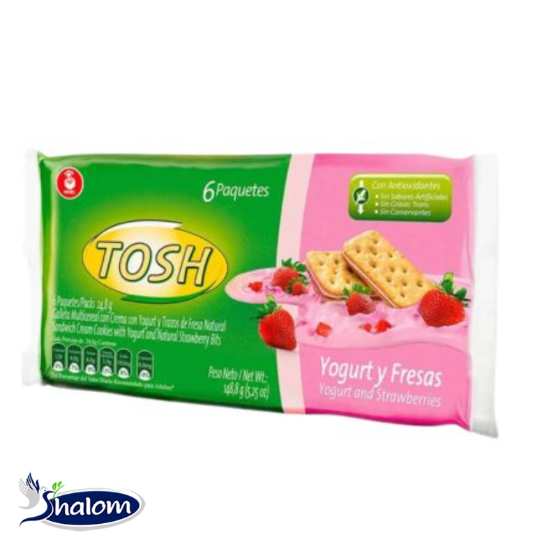 Galleta Tosh  Yogurt Y Fresas *6Un