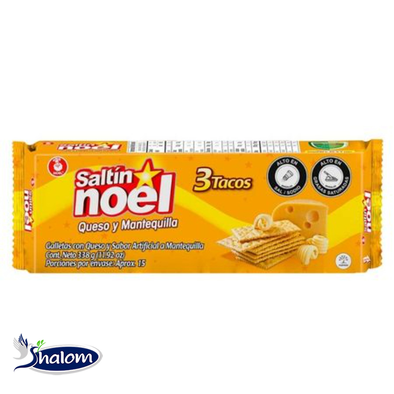 Saltin Noel Queso Mantequilla *3Tacos *338Grs