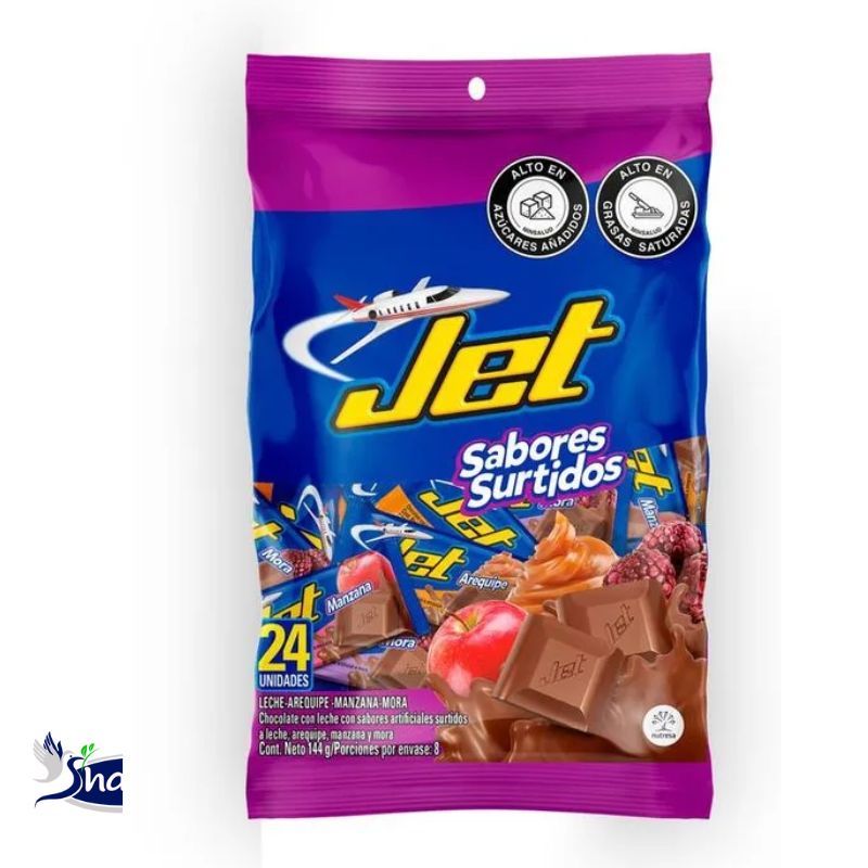 Chocolatina Jet Surtidas *24Un*6Gr