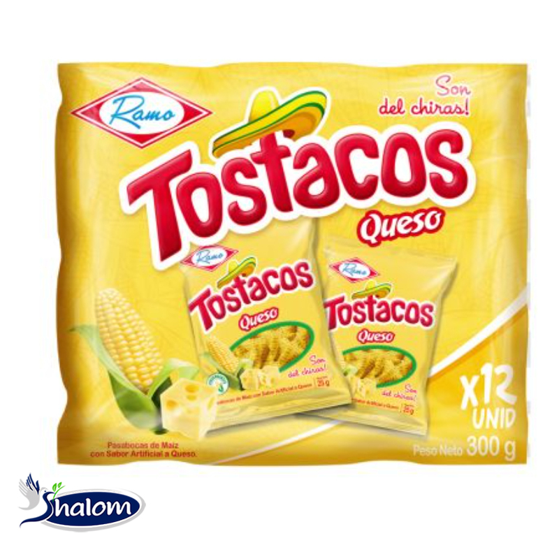 TOSTACO QUESO X30GR - PAQUETE X 12