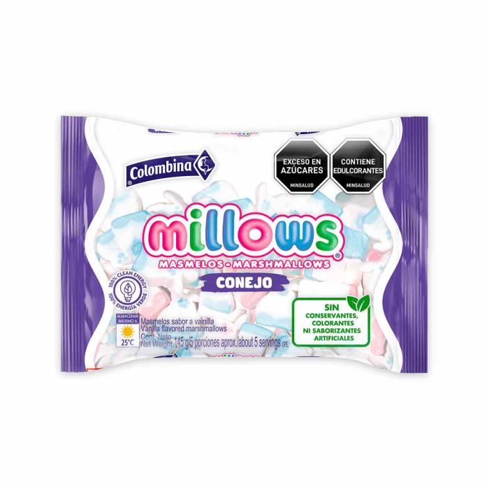 Masmelos Millows Conejos 145Gr * 12p