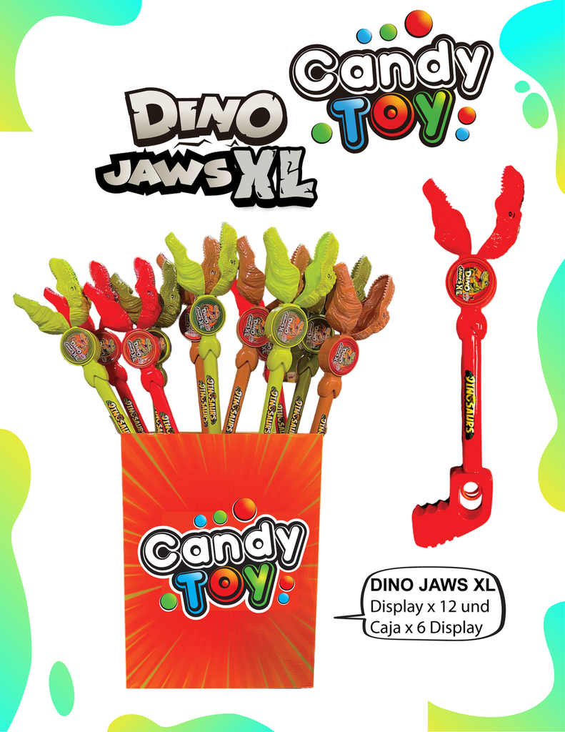 CANDY TOY DINO JAWS XL - 1 UND