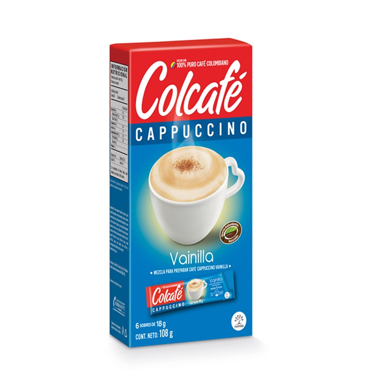 Cappuccino Colcafe Vainilla 18G 6Sob Display
