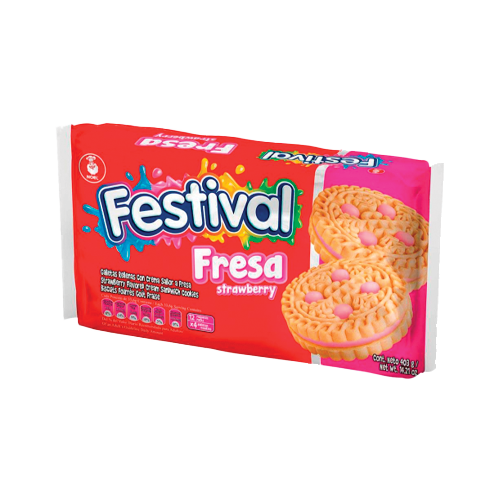 Galletas Festival Fresa  Bs. 12X4