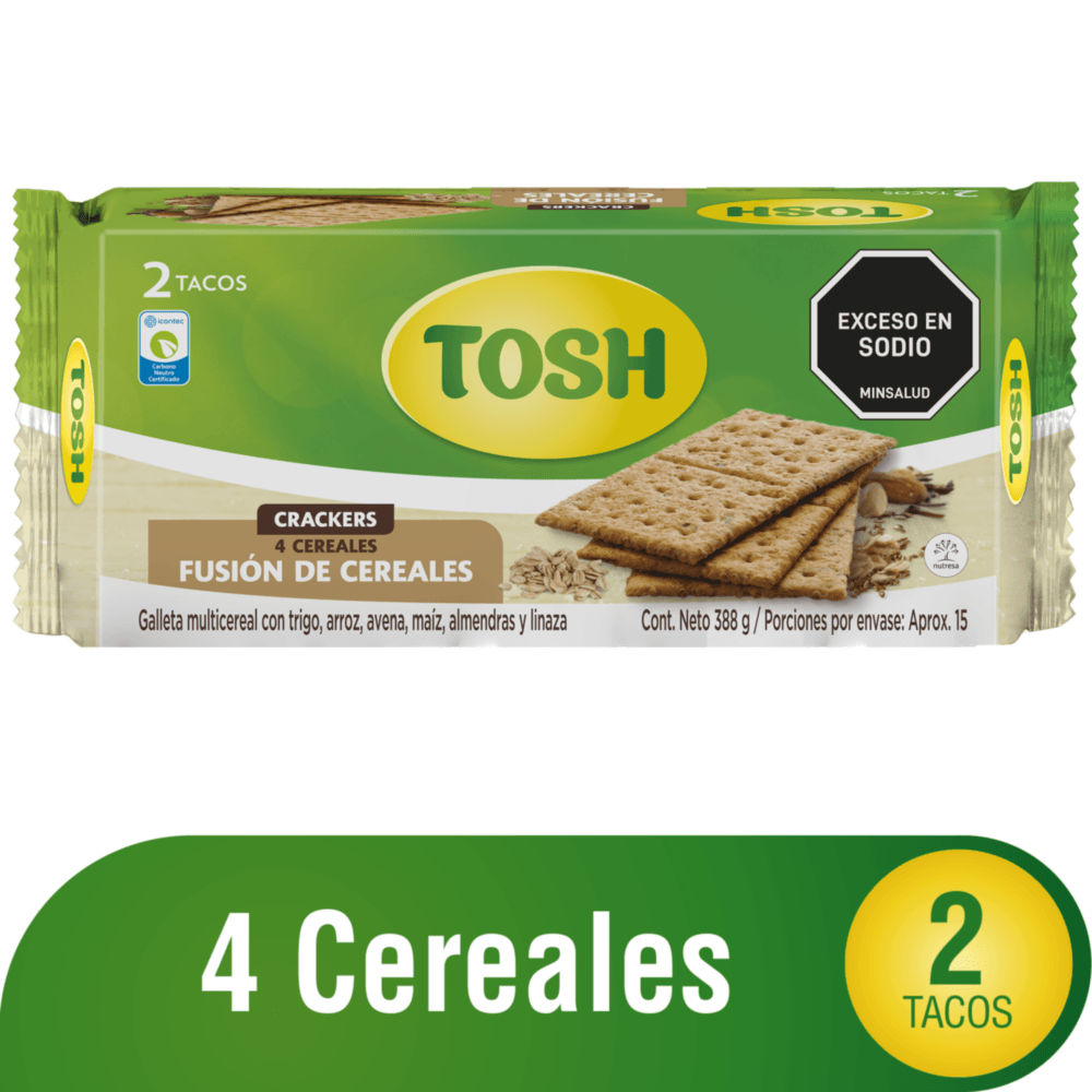 Galletas Tosh Fusion Cereal Tc X2 388G
