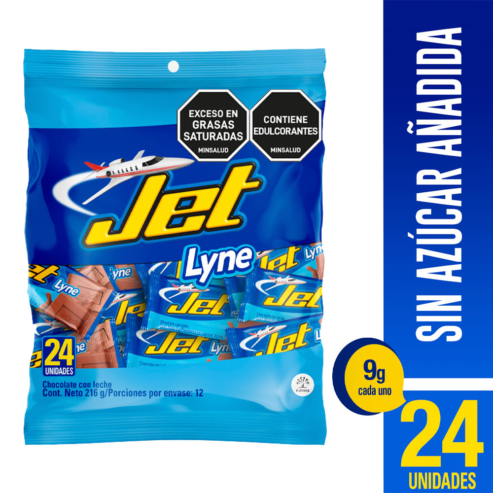 Chocolatina Jet Lyne 12Bol X 24Und X 9G