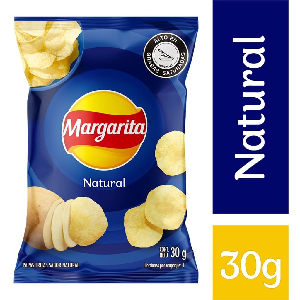 PAPAS MARGARITA NATURAL 30G