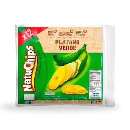 NATUCHIPS PLATANO VERDE 38G X 12 - BOLSA