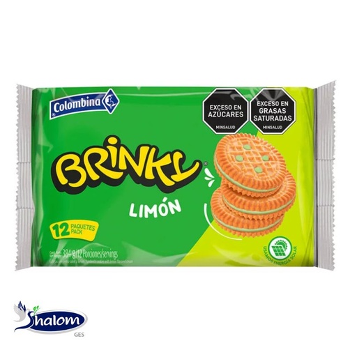 [EC1261] Galleta  Brinky Limon *12Un