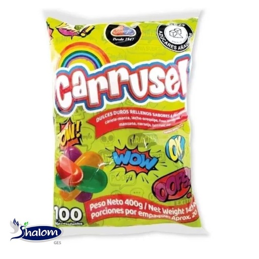 [EC6440] Dulce Carrusel *400Gr *100Und