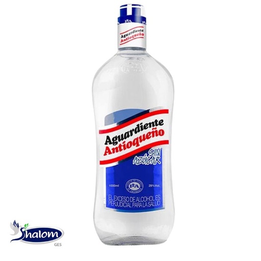 [EC46] Aguardiente Antioqueño Azul Sin Azucar * 1000Ml