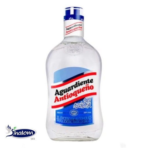 [EC51] Aguardiente Antioqueño Azul Sin Azucar *750Ml
