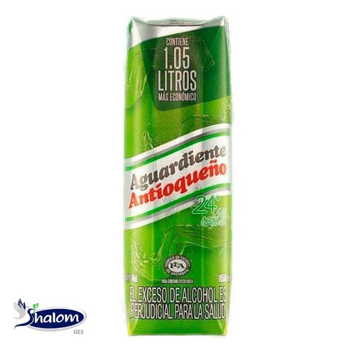 [EC58] Aguardiente Antioqueño Verde Tetra *1050Ml