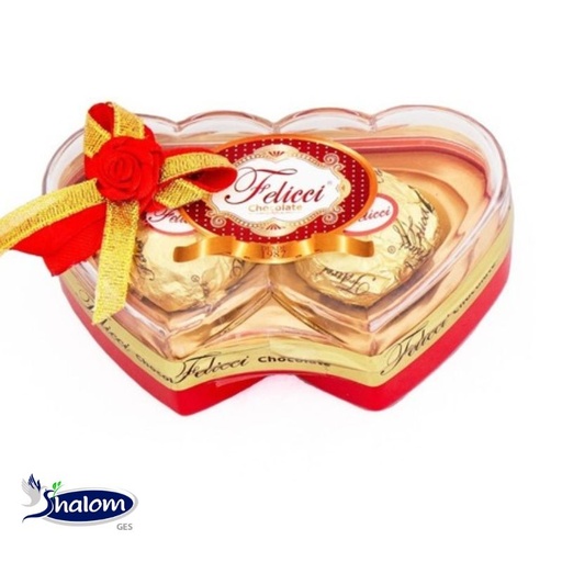 [EC3859] Chocolate Felicci Doble Corazon *5Und