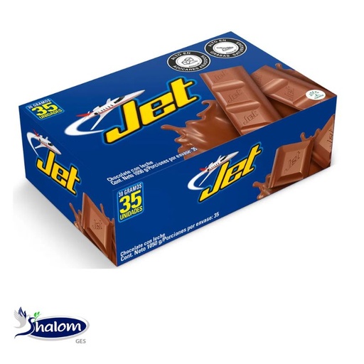 [EC3024] Chocolatina Jet Leche *35Un*25Gr