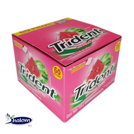 [EC456] Chicle Trident Sandia Twis Caja*60Un