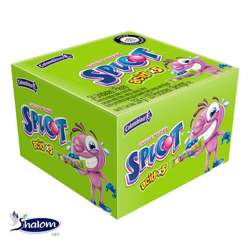 [EC427] Chicle Splot Acido Linea *24Un