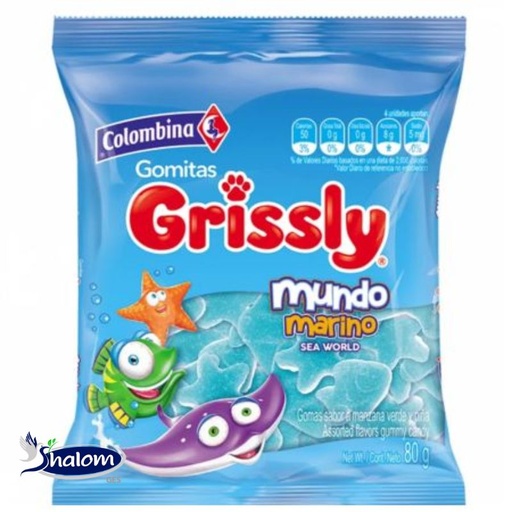 [EC865] Gomas Grissly Mundo Marino *80Gr