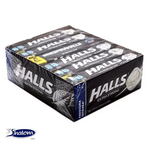 [EC888] Mentas Halls Extrastrong Tubo Caja*12Un