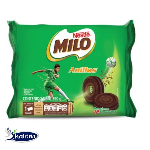 [EC3541] Galleta Milo Anillos 16 Pq *6Un