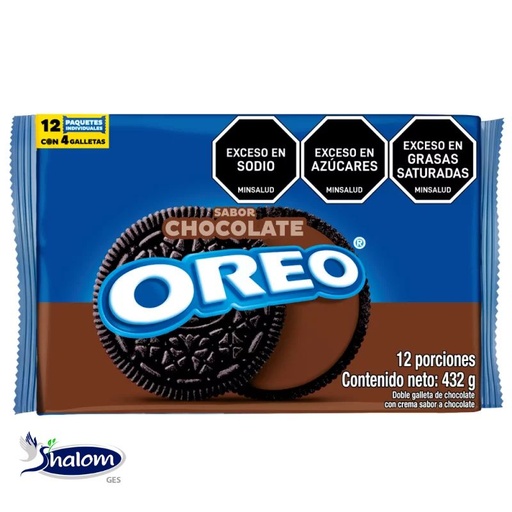 [EC5790] GALLETA DE CHOCOLATE OREO X36GR - PAQUETEX12