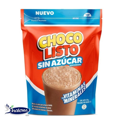 [EC9347] Chocolisto Sin Azucar *180Grs