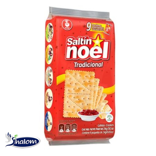 [EC1444] Galleta Saltin Noel *9Unds  *216Gr