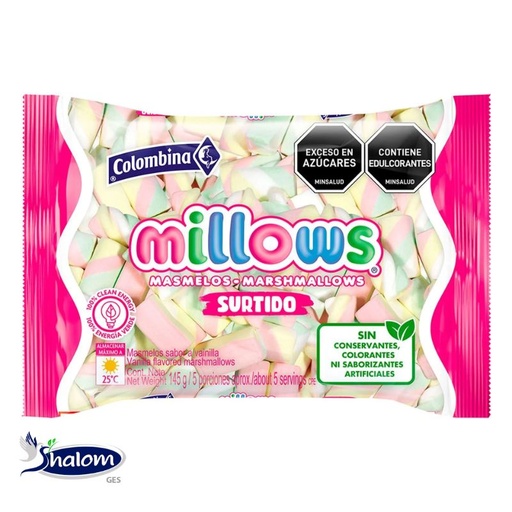 [EC1011] Dulce Millows Masmelo Margaritas *145Gr