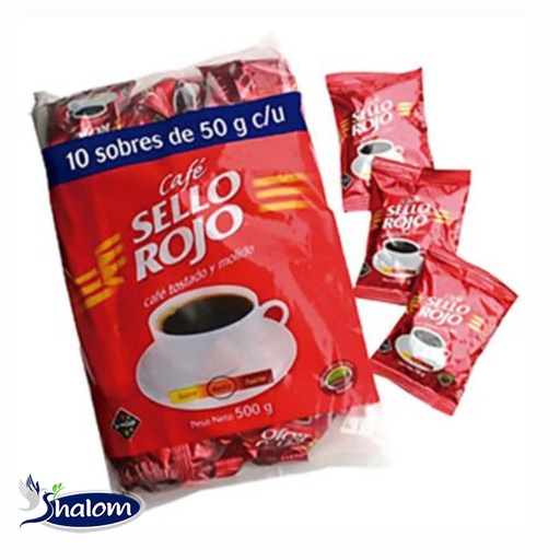 [EC3009] Cafe Sello Rojo *10Sobres*50Gr