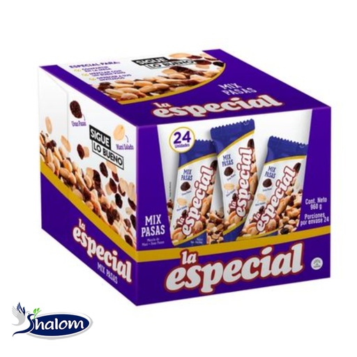 [EC6005] Mani La Especial Pasas *24Und*40Gr
