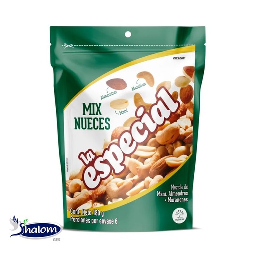[EC2940] Mani La Especial Mix Nueces *Bolsa 180Gr