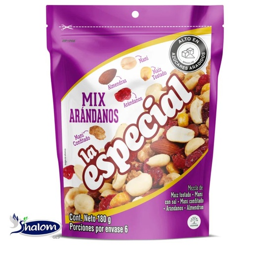 [EC5347] MANI CON ARANDANOS LA ESPECIAL X180GR - UNIDAD