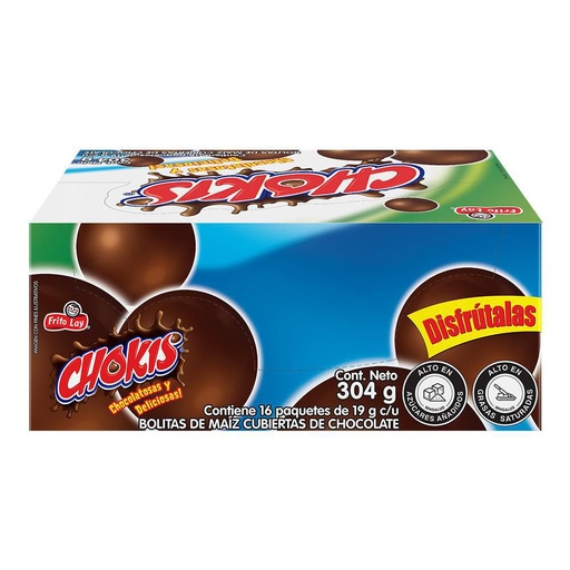 [EC1095] CHOKIS CHOCOLATE 19G X 16 - CAJA