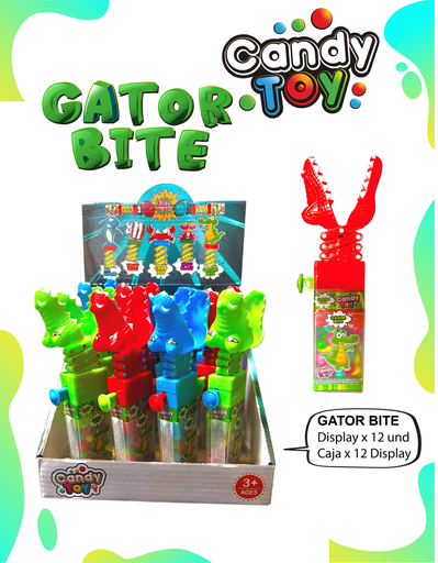 [EC] CANDY TOY GATOR BITE - 12 UND