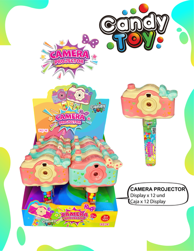 [EC] CANDY TOY CAMERA PROJECTOR - 12 UND