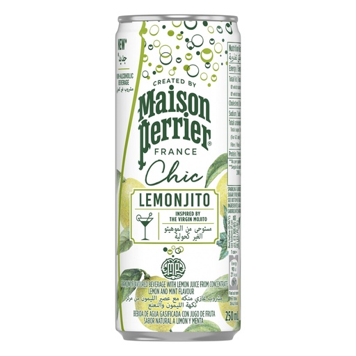 [EC1206] AGUA PERRIER CHIC LIMONJITO 25CL CAN