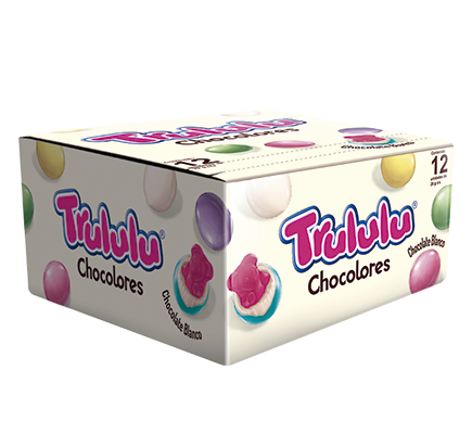 [EC1256] Trululu Chocolores Blanco (30G) X12U