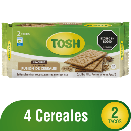 [EC1513] Galletas Tosh Fusion Cereal Tc X2 388G