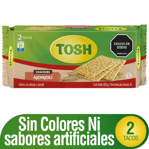 [EC1425] Galletas Tosh Ajonjoli Tc X2  406G