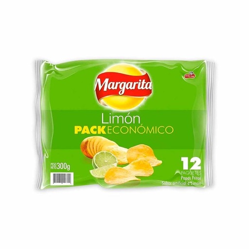 [EC1607] PAPAS MARGARITA LIMON 25G X 12 - BOLSA