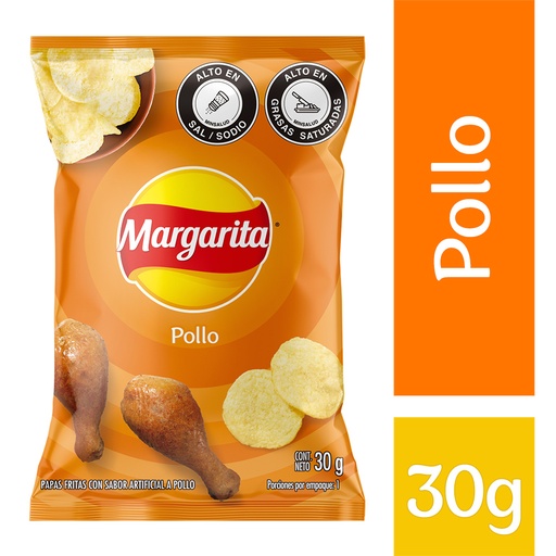 [EC1612] PAPAS MARGARITA POLLO 30G X 12 - BOLSA