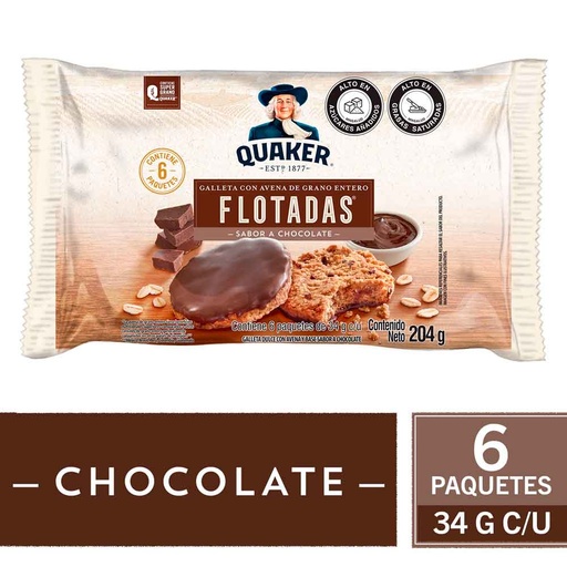 [EC1627] QUAKER AVENA CHOCOLATE 34G X 6
