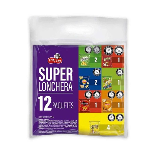 [EC1631] SURTIDO SUPER LONCHERA 271G X 12 - BOLSA